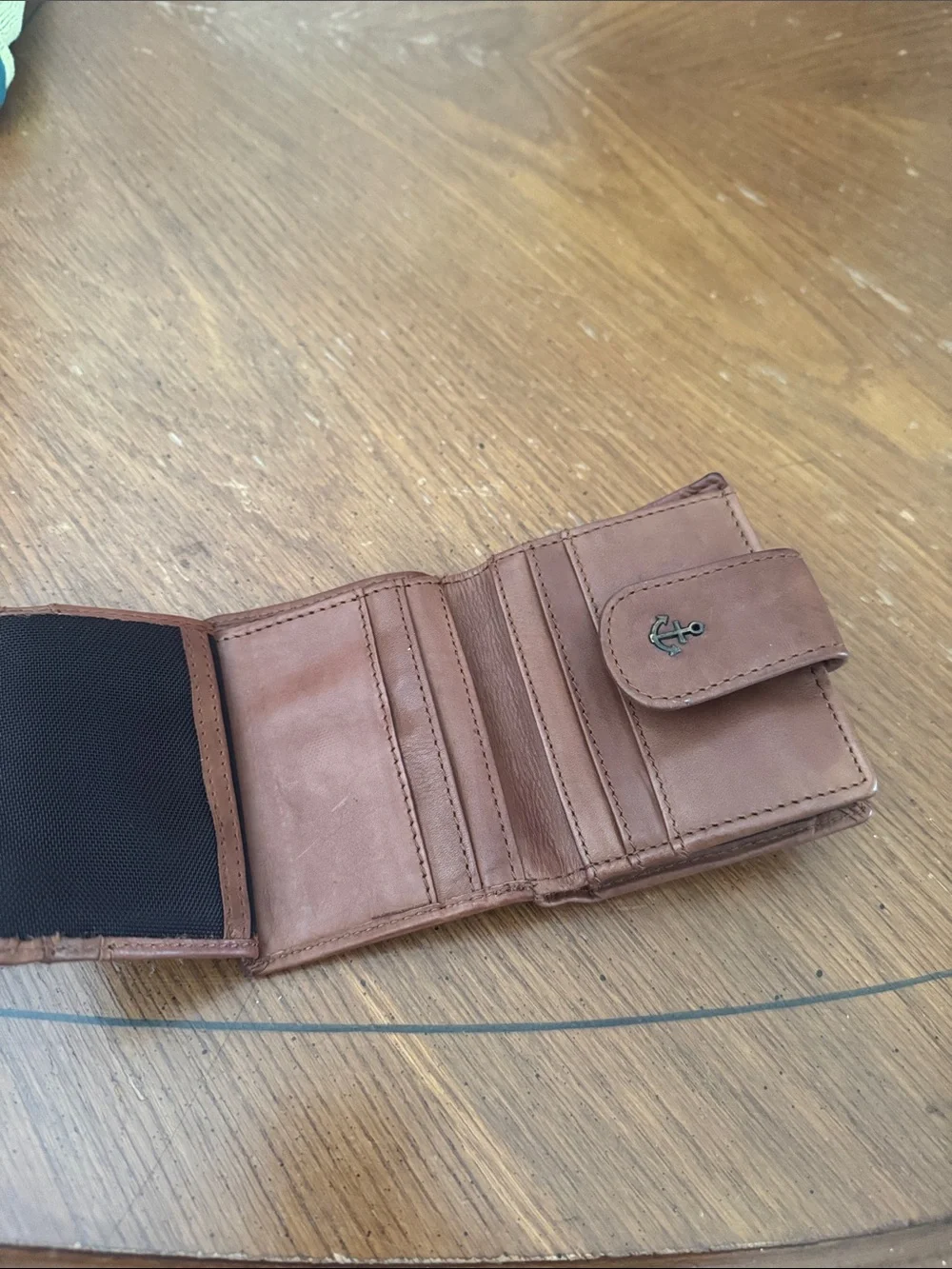 Harbour 2nd Stella Cognac Brown Leather Wallet Zip Around Bifold ID Card Slots